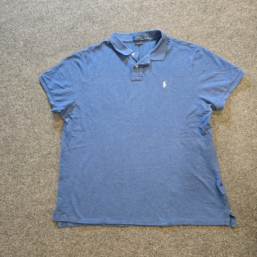 Polo Ralph Lauren Shirt Mens Size XXL Blue Embroidered Small Pony Preppy Casual